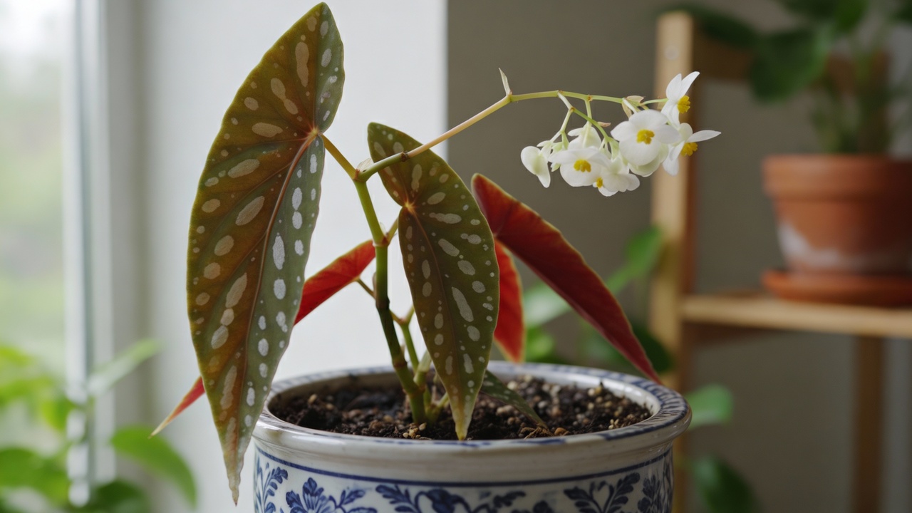 Essa begônia-maculata me ensinou o valor das pequenas alegrias