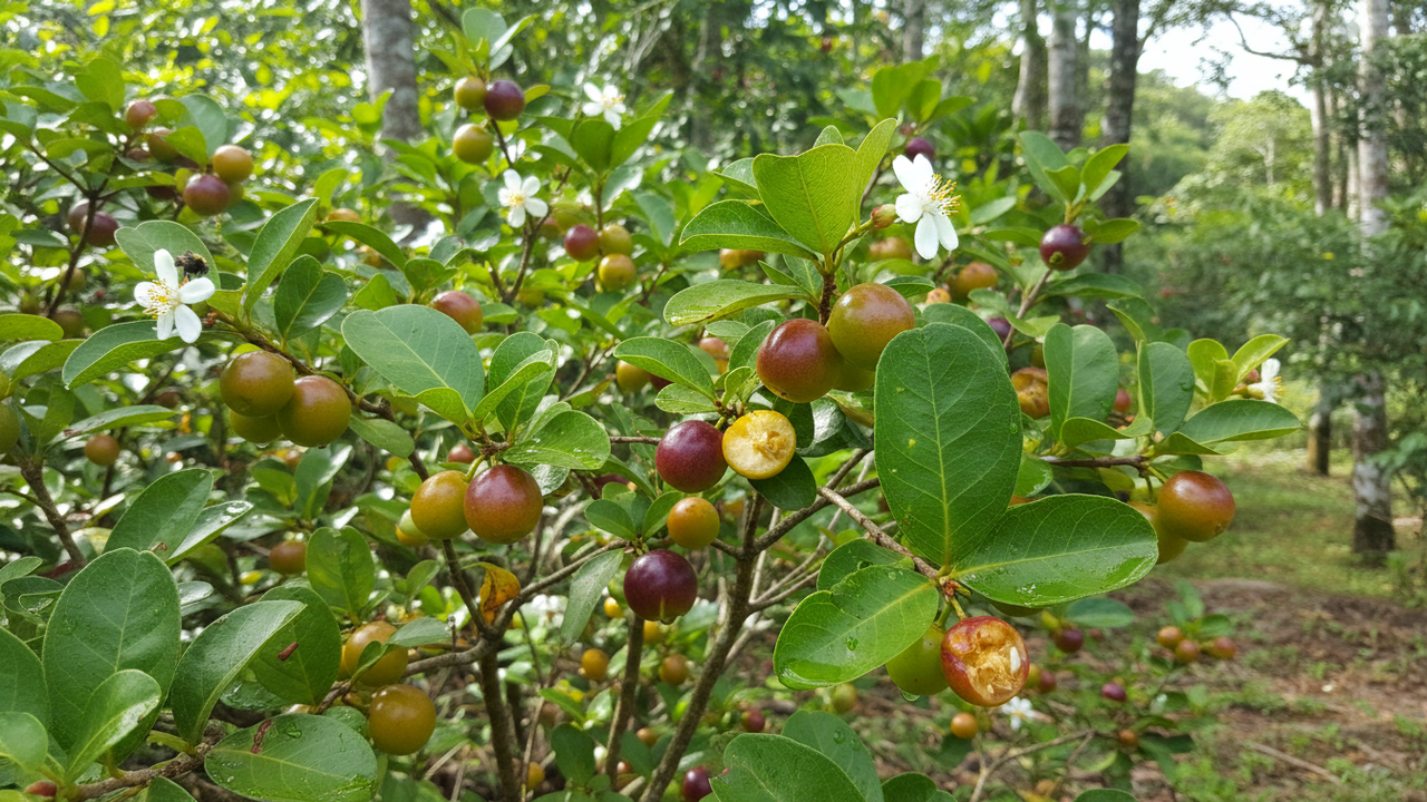 A planta de araçá que cresce rápido, dá frutos saborosos e se adapta até em solo fraco