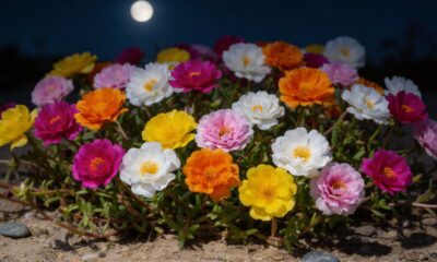 Durante o dia essa flor parece fraca, mas algo muda à noite