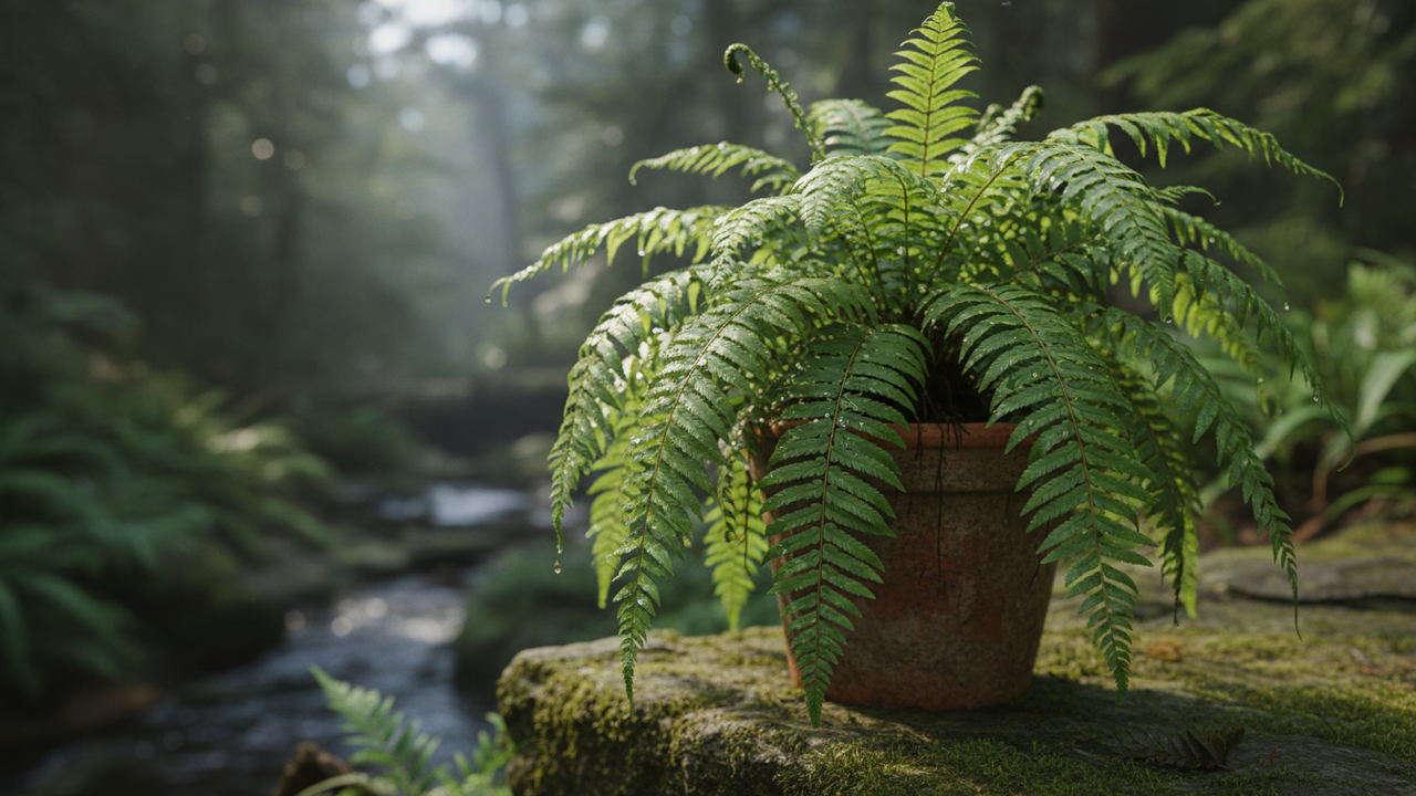 Essa samambaia-americana me ensinou que delicadeza também é força