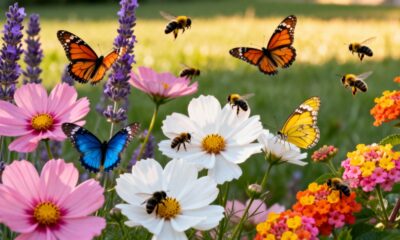 6 flores que atraem borboletas e abelhas e deixam o jardim mais vivo