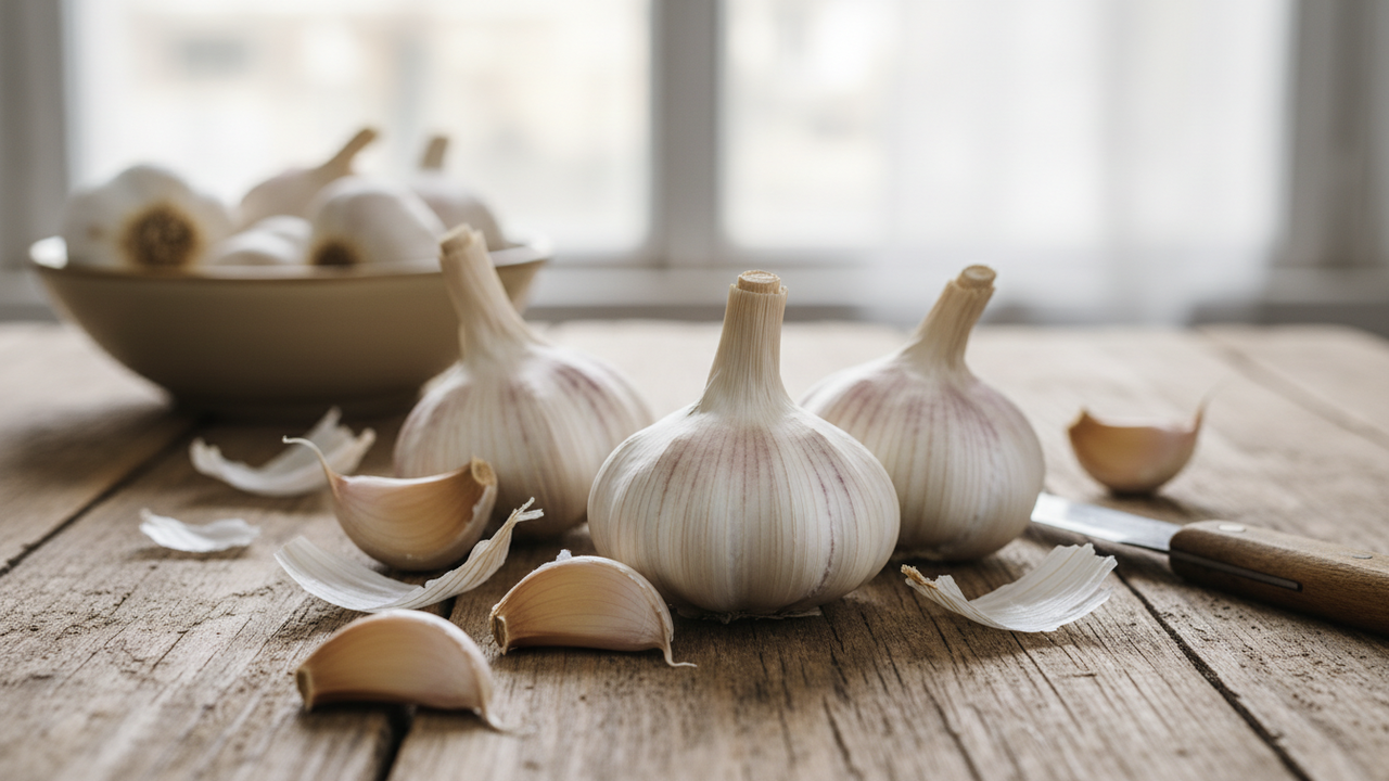 O alho dura muito mais quando é armazenado desse jeito