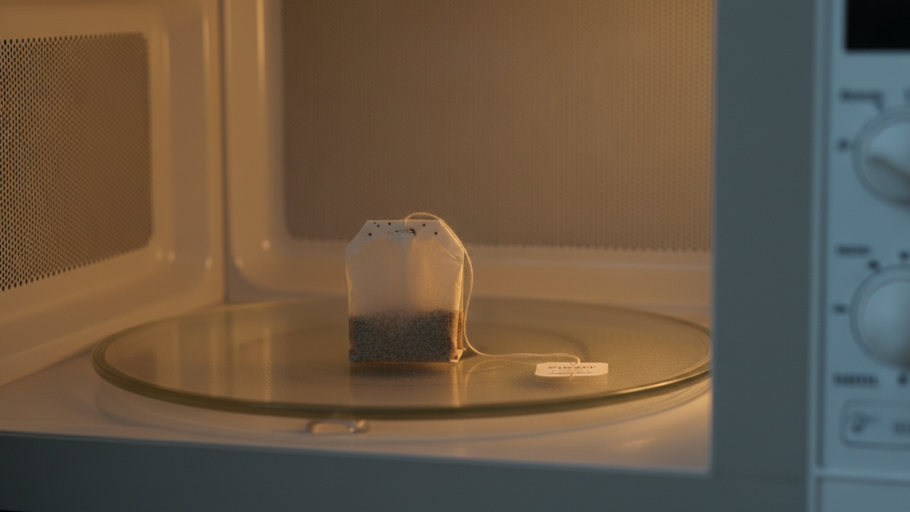 Colocar um saquinho de chá usado no micro-ondas: para que serve e por que funciona