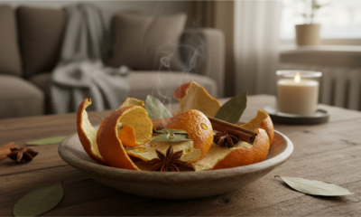 O truque para perfumar qualquer ambiente em casa apenas com cascas de laranja