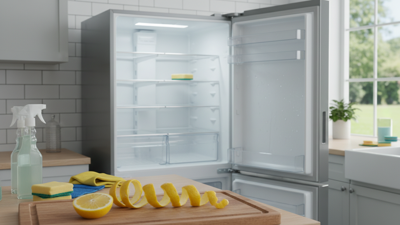 O método mais inteligente para usar cascas de limão na geladeira e higienizar tudo sem esforço