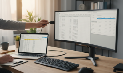 Como conectar e configurar um monitor no notebook para ampliar a tela e melhorar produtividade no trabalho