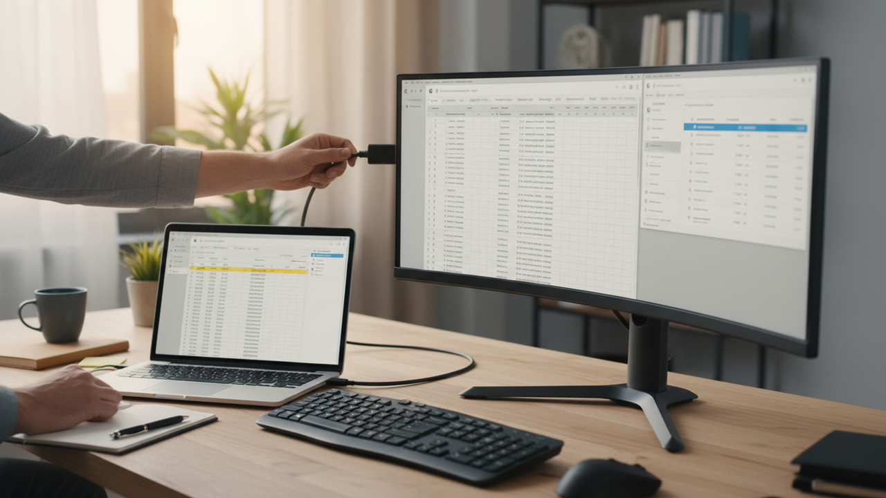 Como conectar e configurar um monitor no notebook para ampliar a tela e melhorar produtividade no trabalho