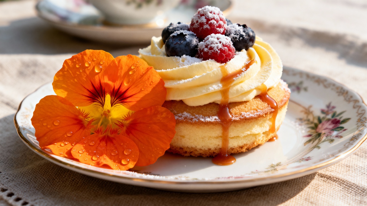 Essa flor tem gosto de maçã e surpreende no uso em sobremesas