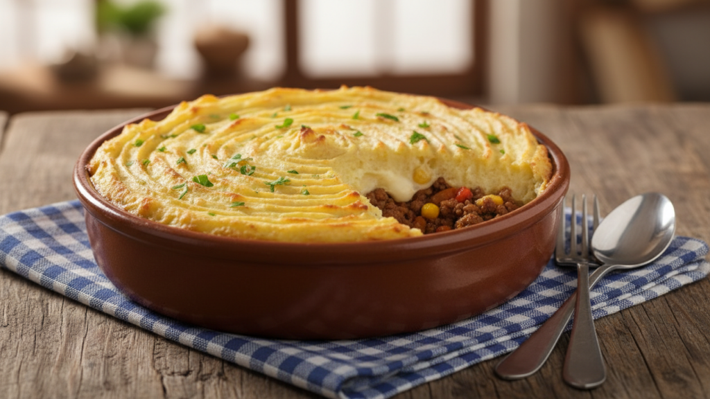 Esse escondidinho de carne moída virou destaque em almoços de família