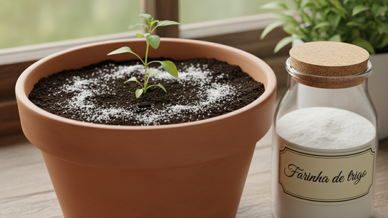 A farinha de trigo virou aliada para recuperar plantas debilitadas