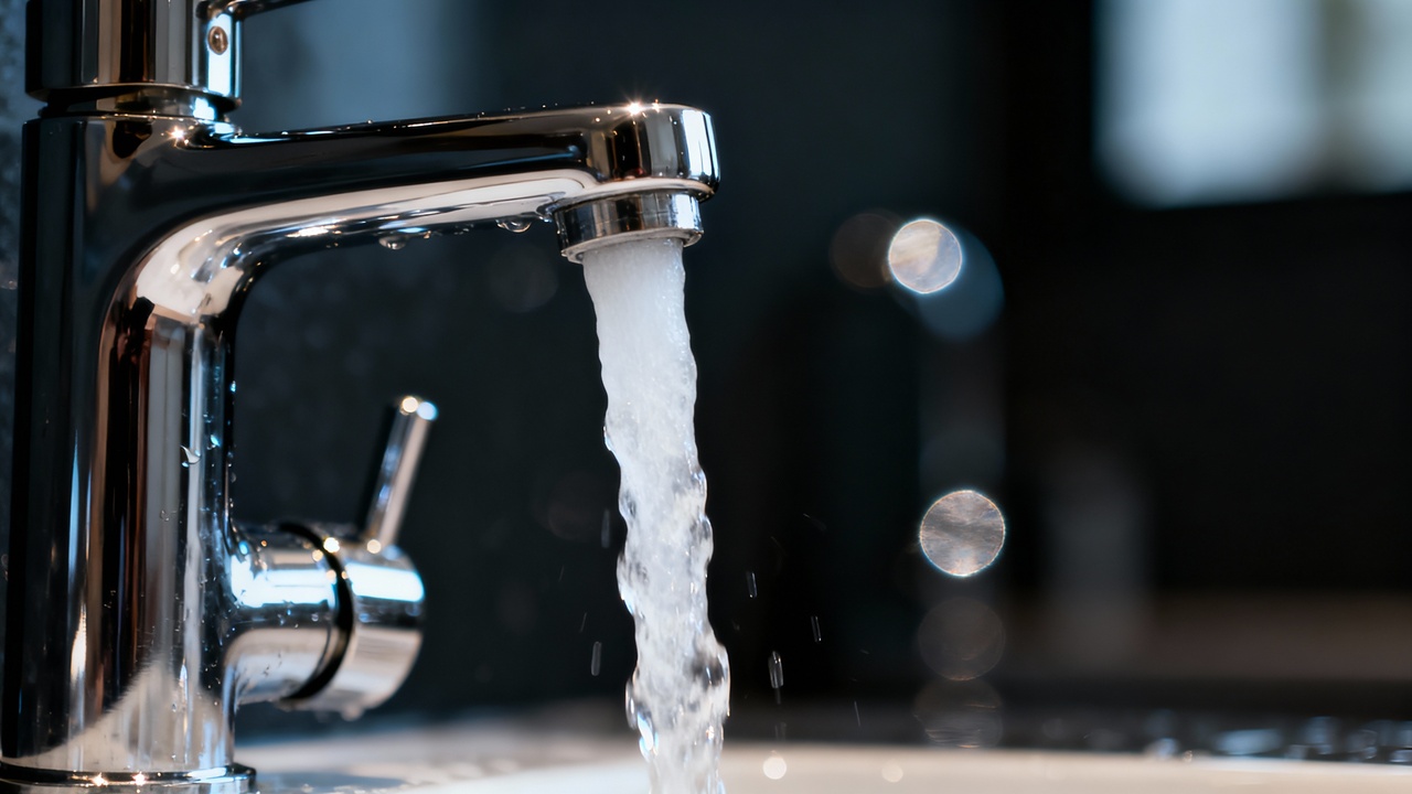 O que significa quando a água fica branca ao sair da torneira