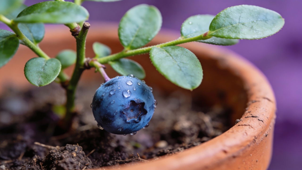 Mirtilo cultivado em vaso pode produzir bem mesmo em espaços pequenos