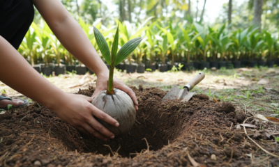 Plantar coco-anão no quintal é mais simples do que parece
