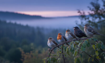 Algo acontece com o canto dos pássaros pouco antes do dia clarear