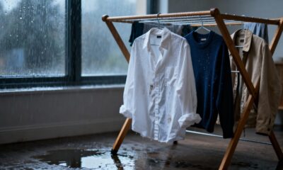 O método japonês que seca roupas em dias chuvosos mesmo em apartamento pequeno