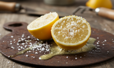 Mistura poderosa de sal e limão para tirar ferrugem é a solução que você buscava