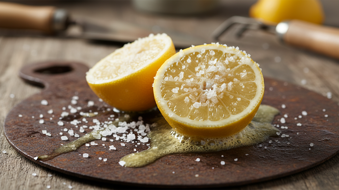 Mistura poderosa de sal e limão para tirar ferrugem é a solução que você buscava