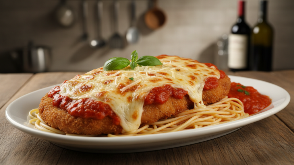 Esse clássico do almoço combina crocância, molho e muito queijo