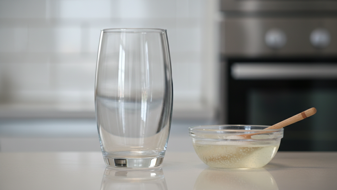 Receita de limpador de copos com 2 ingredientes garante transparência total