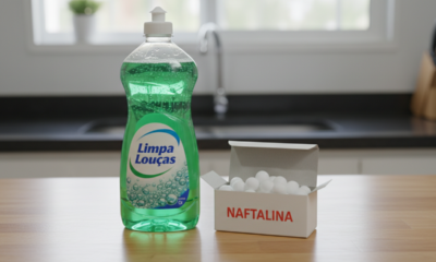 Mistura poderosa de detergente com naftalina promete acabar com as formigas
