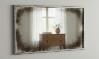 O que significa quando o espelho mancha e por que as bordas escurecem mesmo com limpeza caprichada