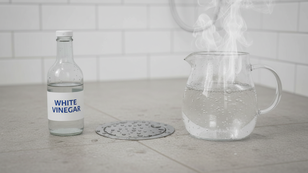 Adeus cheiro do ralo: o truque com vinagre e água quente que resolve sem química pesada e ganha força em 2026