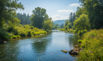 Esse efeito faz o rio dar a impressão de estar imóvel no calor