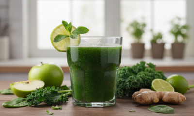 Quem prova esse suco verde nem imagina que ajuda na digestão