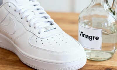 Nem bicarbonato, nem sabão líquido: como limpar tênis branco com vinagre e manter o branco sem estragar