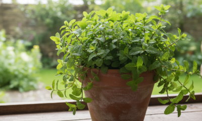 Essa hortelã cresce fácil em vaso e ajuda a afastar formigas da casa