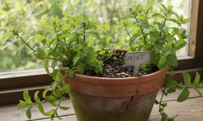 A hortelã cresce fácil, mas precisa de um cuidado para não invadir outros vasos