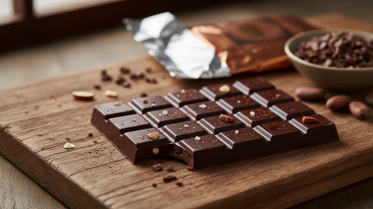 Por que o chocolate muda de cor depois que sai da embalagem