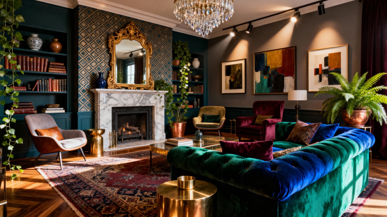 Medo de errar? Veja como equilibrar o maximalismo na sala de estar