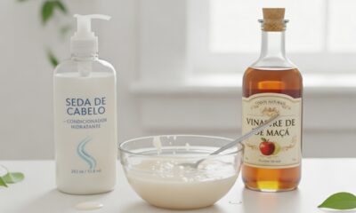 Condicionador de cabelo e vinagre: receita de amaciante caseiro que rende muito e perfuma