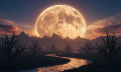 Quando a lua surge no horizonte, ela parece maior e isso intriga muita gente