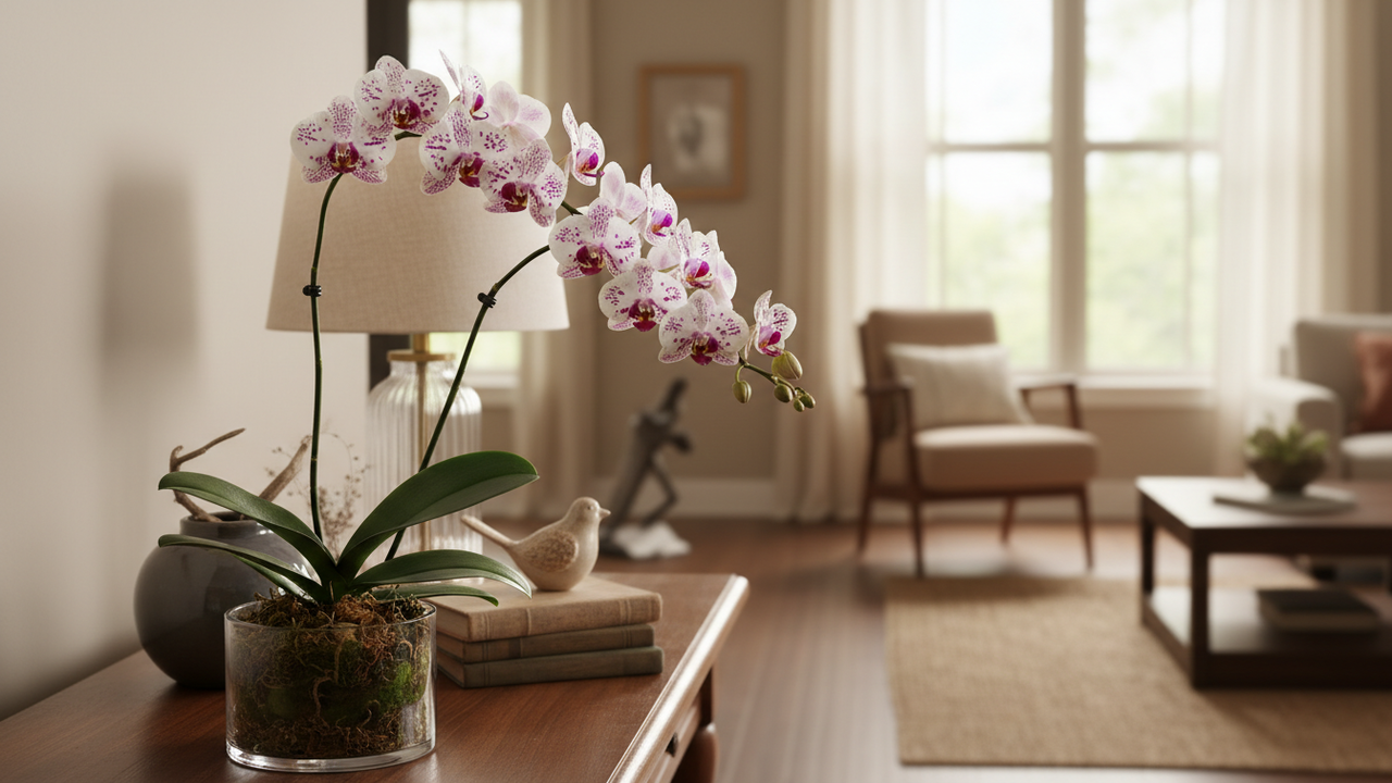 Essa orquídea resolveu florescer justamente no dia em que eu fazia aniversário