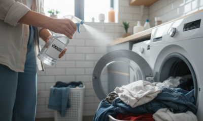 Borrifar vinagre nas roupas antes de colocar na máquina: Para que serve e por que é recomendado