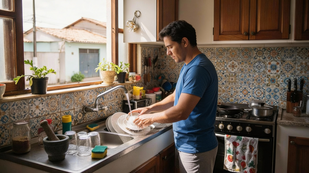 Adeus desperdício: esse ajuste simples corta o custo de lavar louça todos os dias