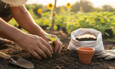 Plantar girassol do jeito certo evita caules fracos e tombados