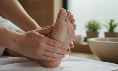 Diga adeus aos pés rachados usando este esfoliante caseiro para os pés natural