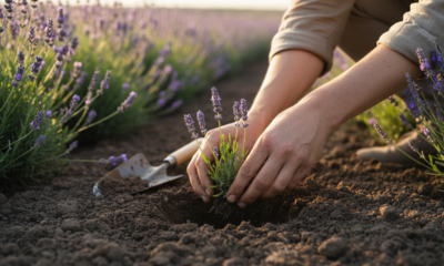 Plantar lavanda do jeito certo evita raízes apodrecidas e mantém a planta saudável