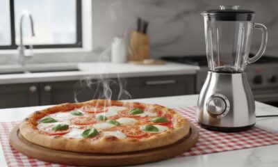 Essa pizza de liquidificador é perfeita para lanches rápidos