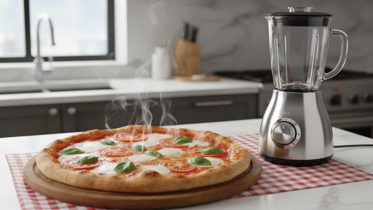 Essa pizza de liquidificador é perfeita para lanches rápidos