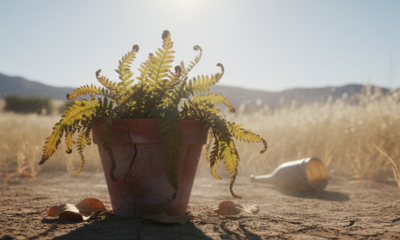 Esse fechamento dos estômatos ajuda as plantas a enfrentar dias quentes