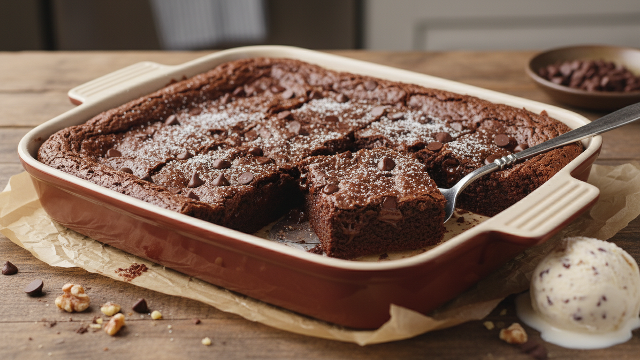 Essa travessa de brownie é deliciosa e vai te custar menos de 12 reais
