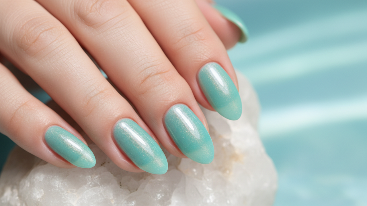 A tendência de unhas água-marinha que vai dominar absolutamente as praias em 2026