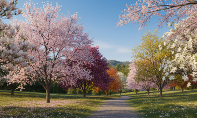 Esse fenômeno faz árvores se cobrirem de flores de uma só vez