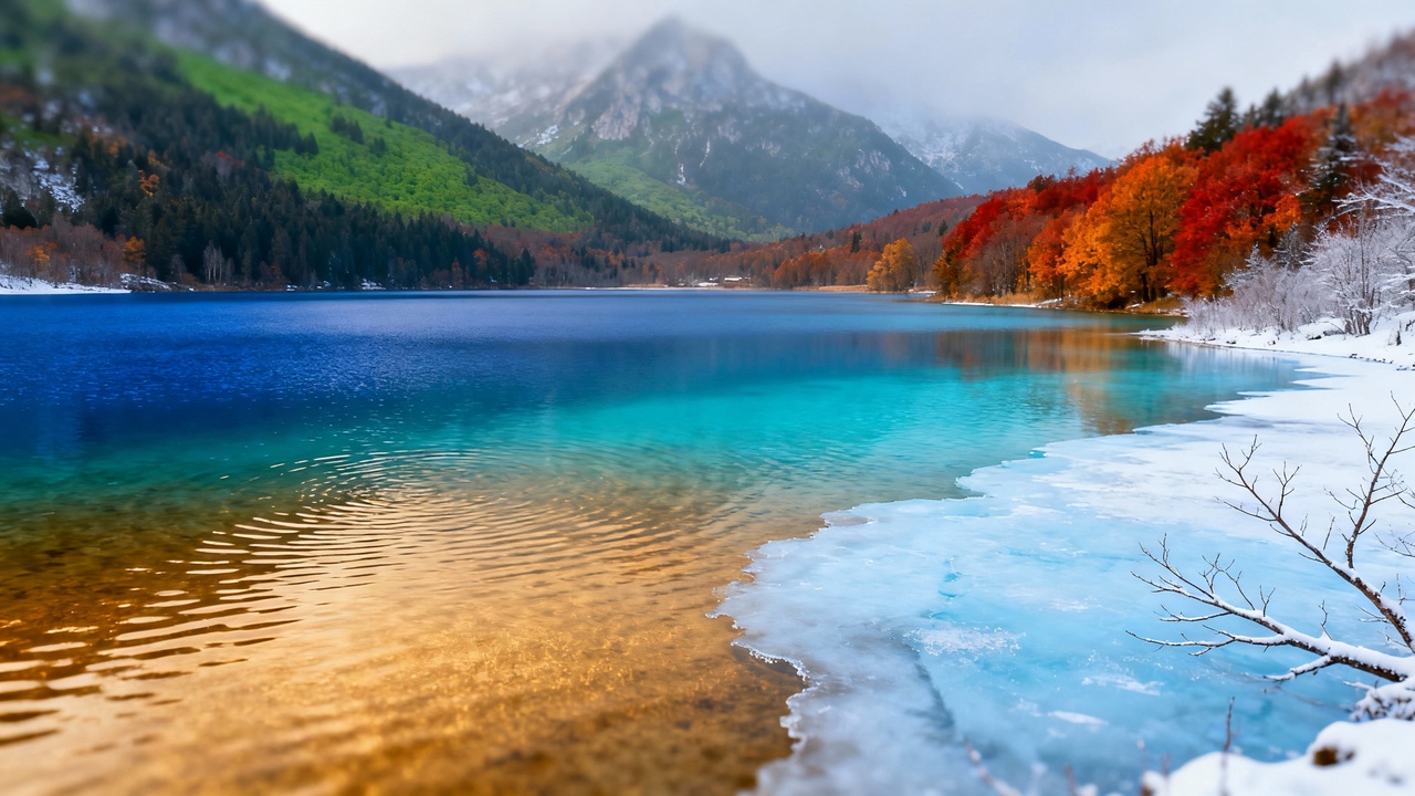 O que faz certos lagos mudarem de cor ao longo do ano e chamar tanta atenção