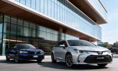 Honda Civic híbrido e Toyota Corolla 2.0 seguem propostas distintas em eficiência e custo total