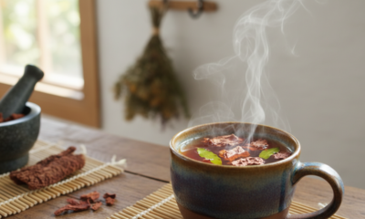 Esse chá natural tem gosto de baunilha, acalma o corpo e ajuda a relaxar